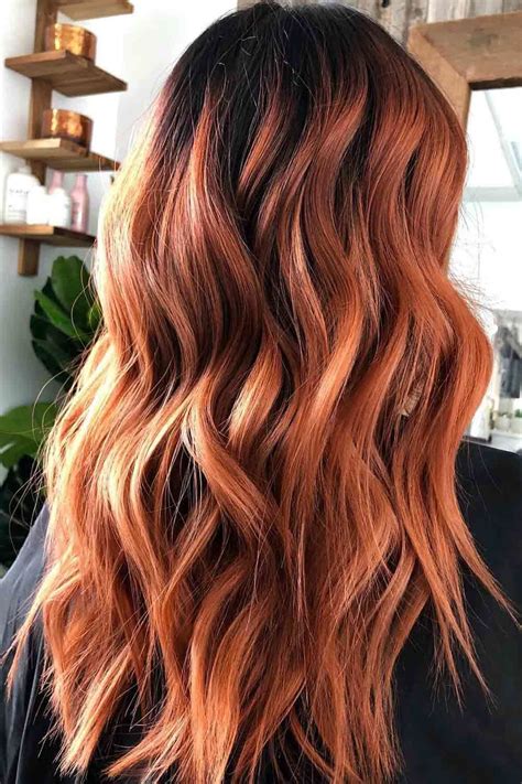 auburn brown hair highlights