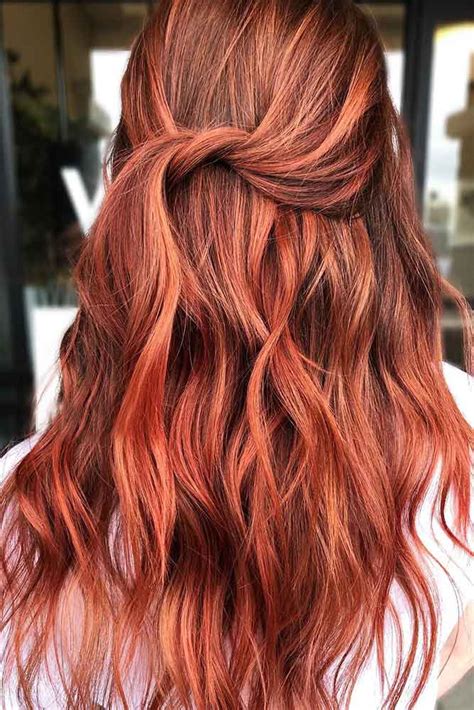 auburn hair balayage