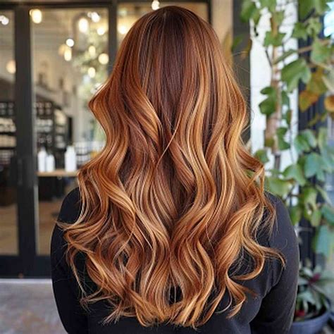 auburn hair with blonde