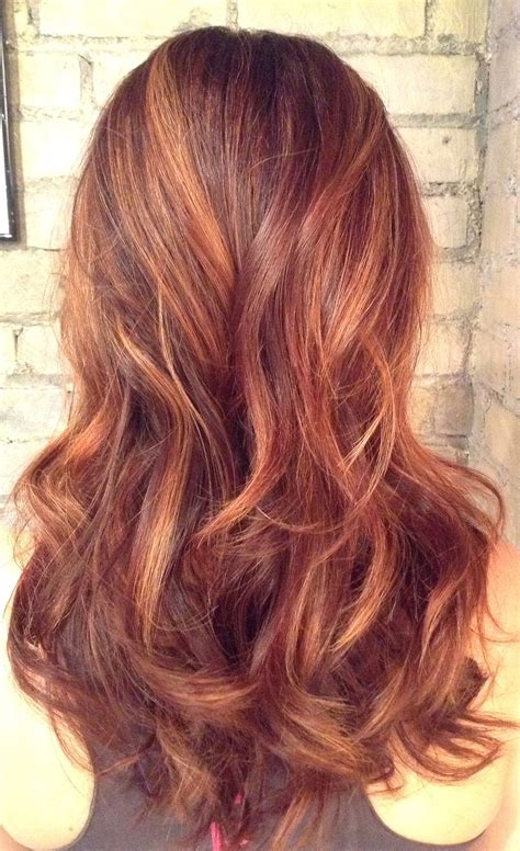 auburn highlighted hair