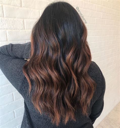 auburn highlights for dark hair