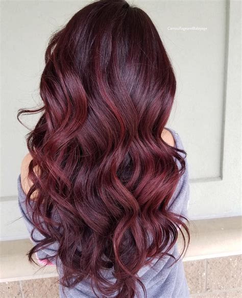 auburn mahogany hair