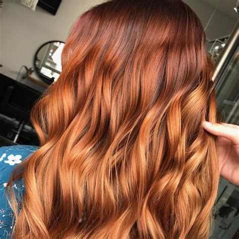 auburn to blonde hair