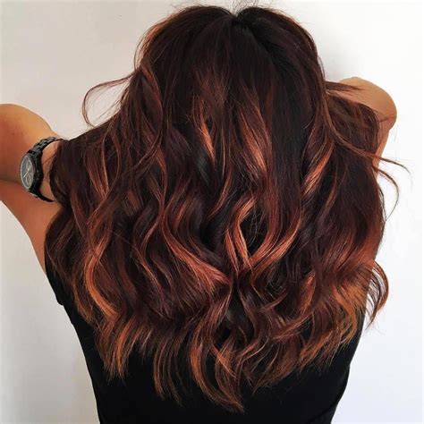 balayage auburn hair