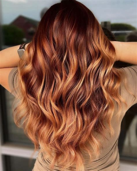 balayage for auburn hair