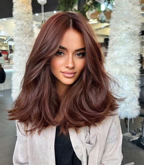 chestnut auburn brown hair