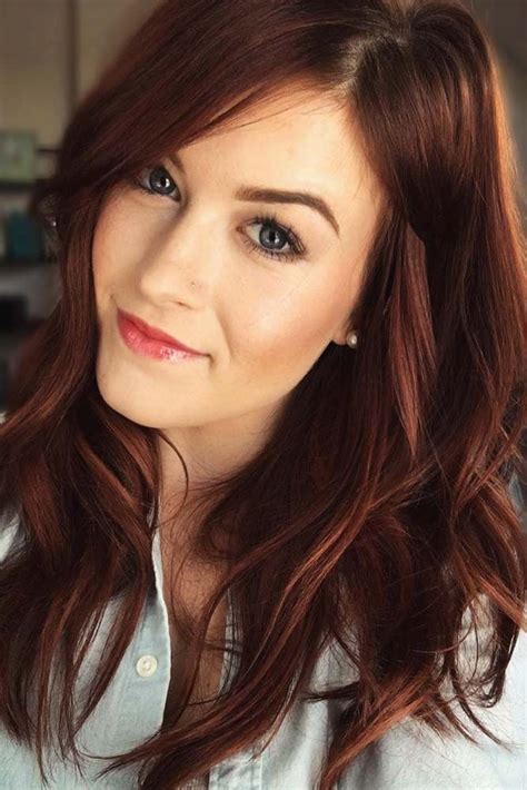 dark auburn brown hair color