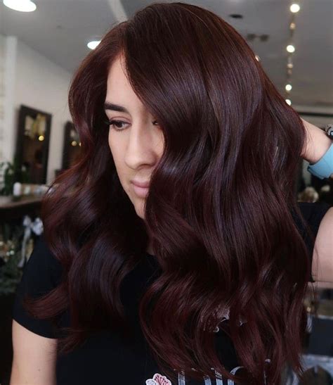 dark auburn hair color