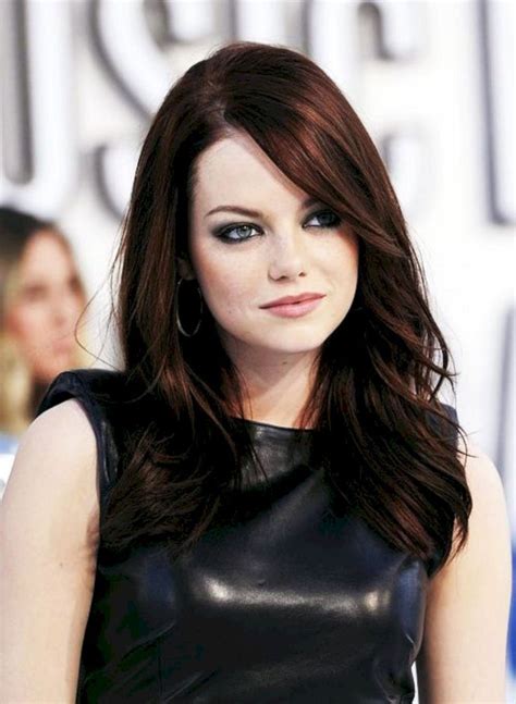 dark auburn hair