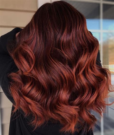 dark auburn red hair color