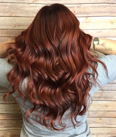 dark copper auburn hair
