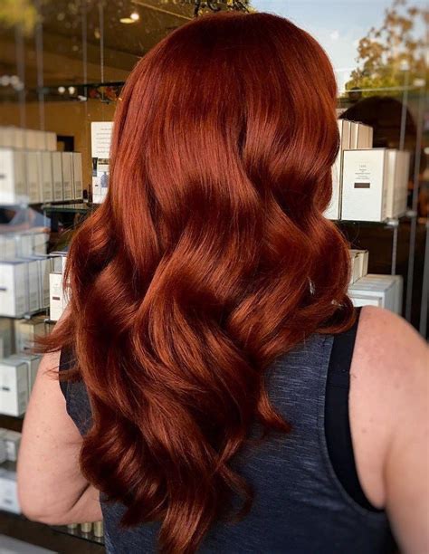 deep auburn red hair color