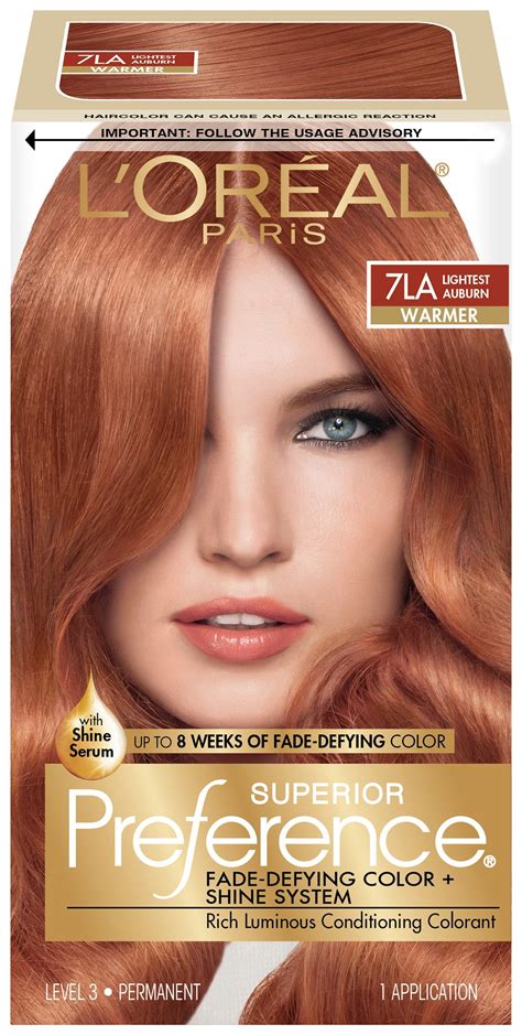 light auburn hair loreal