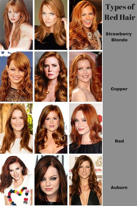 red vs auburn hair