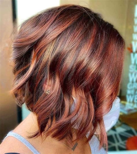short auburn hair