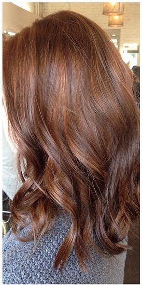 soft auburn hair